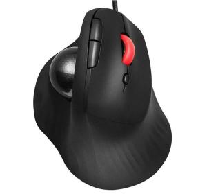 INFO360 Wired Ergonomic Trackball Mouse Vertical Gaming Mice for Computer PC iPad Easy Thumb Control Mouse