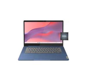 Lenovo IdeaPad Slim 3 Chromebook Laptop - 14" Full HD Touchscreen Laptop - MediaTek Kompanio 520 2022 - 4GB Memory - 64GB eMMC - Abyss Blue